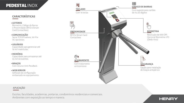 banner pedestal inox