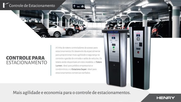 banner controle para estacionamento